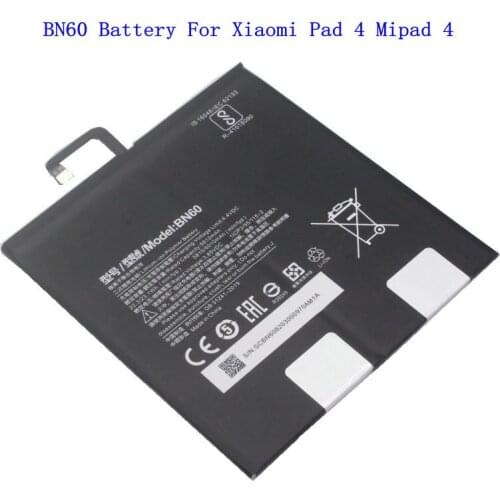 1x 6010mAh BN60 High Capacity Tablet Replacement Battery BN60 For Xiaomi Pad 4 Mipad 4 Batteries