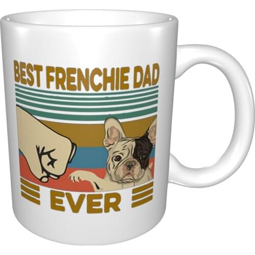 Best Frenchie Dad Ever Vintage Mug Coffee Cup Coffee Mug ChildrenS Glass Cup For Tea Zodiac Signs