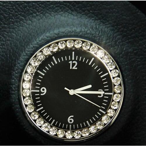 1pcs Car Clock Digital Electronic Watch Supplies Creative Pocket Small Mini Luminous Quartz Analog Watch for Motorcycle