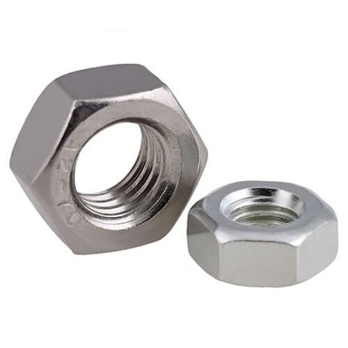 10pcs M5 M6 M8 M10 galvanized zinc plating left hand nuts hex nuts Hexagon nut hexagonal sleeves