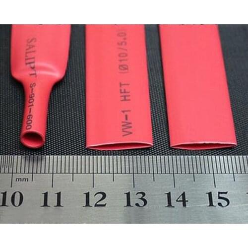 100mm 120 150 180mm Heat Shrink 2:1 Heatshrink Tube Cable Wire Electrical Sleeving Black Clear
