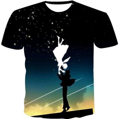 2020 Boutique 3d Fashion T -Shirt Men 'S Abstract Art Cartoon /Animal /Printing /Hip Hop Personalized Trend Summer Short Sleeve