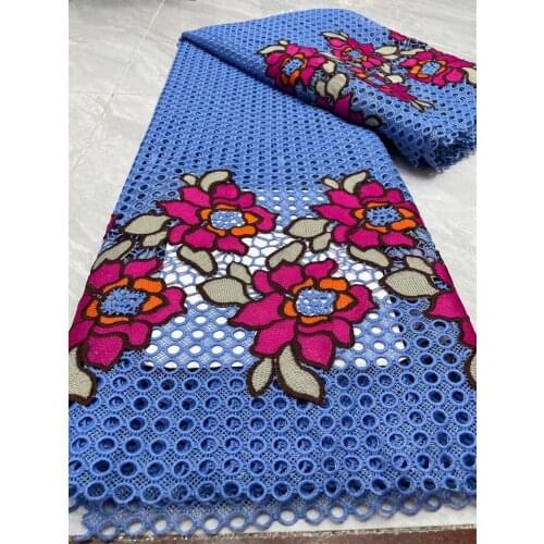 2021 Heavy guipure Cord lace Wedding Bridal BLUE Lace Fabric Tulle Embroidery Lace Fabric A39001