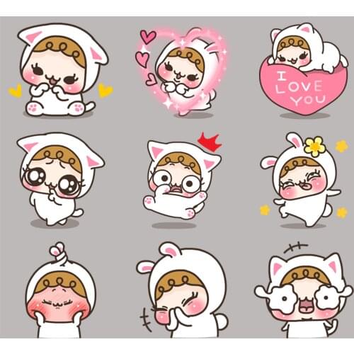 24 cute baby stickers/exquisite stickers/decorative stickers/DIY craft photo album