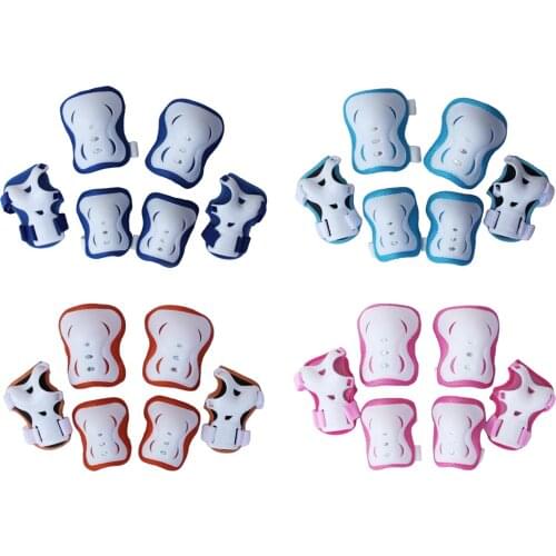 6pcs Kids Skating Sport Protective Gear Adjustable Knee Elbow Wrist Pad