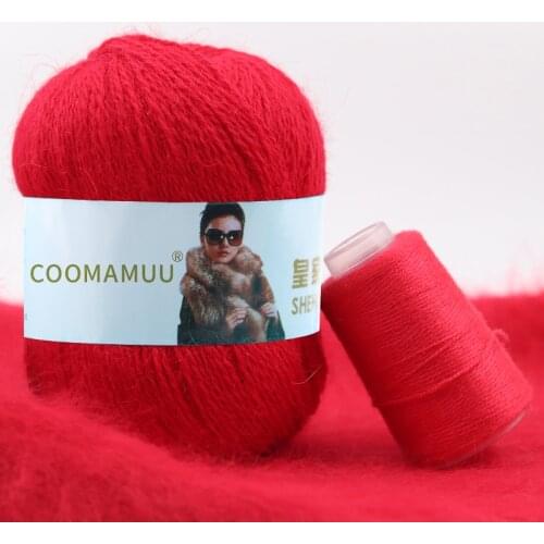 70G Hairy Sweater Mink Cashmere Yarn for Knitting Sweater Vest Long Plush Mink Cashmere Strength Partner Yarn