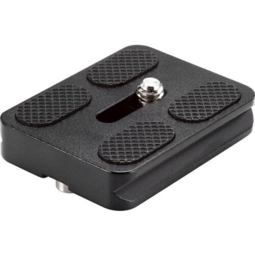 Quick Release Mounting Plate PU-50 Metal Bracket with 1/4" Screw for Benro B0 B1 B2 J1 N1 Tripod Ball Head Arca Swiss