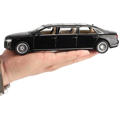 Electric Collectible Alloy Scale Car Models Die-cast coche carro Toys for Children mkd2 1:32 auto Vehicle Audi A8 L Extended