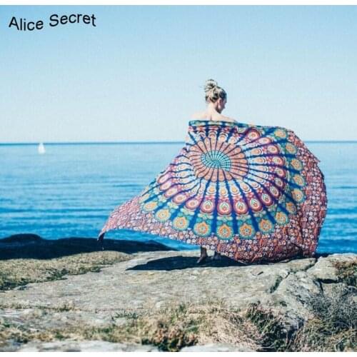 Hot India Beautiful Mandera Wall Hanging Flora Decorative Tapestry Blanket Soft Bedspread Yoga Mat Table Cloth Home Bedding