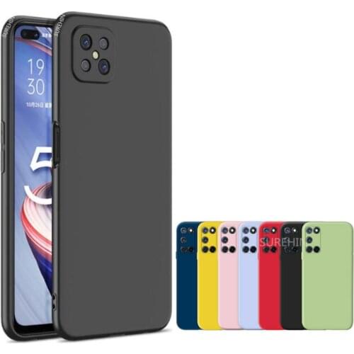 Nice Soft cover for OPPO A92S case camera lens protector red women man boy girl matte Чехол silicone cover for OPPO A92S cover