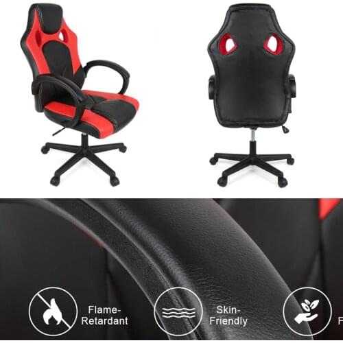 Computer Seating Racer Computer Chair 180 Degree Comfortable Executive Gaming Swivel Chairs Recliner Reclining For Wcg HWC