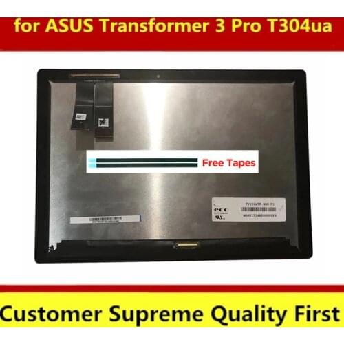 Original touch display matrix LCD screen for ASUS Transformer 3 Pro T304UA T304 T304U 12.6 inch tablet touch screen