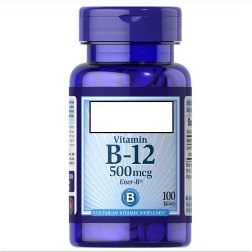 Original Vitamin B12 500mcg 100 Tablets/Bottle