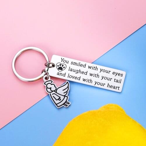 Mom Dad Memorial Keychain Gift Loss of Father Mother Sympathy Jewelry Angel Keyring Remembrance Grandpa Grandma