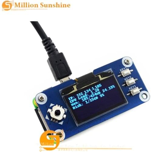 Raspberry Pie Raspberry Pi 1.3 inch OLED expansion Board SH1106 module SPI/I2C Mini Display