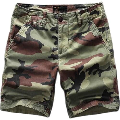 Camouflage Cargo Shorts Men Casual Boardshorts Density Cotton Shorts Military Army Style Tactical Shorts Man Clothing