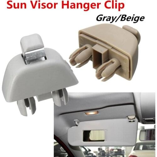 2Pcs Overhead Sunshade Clip Sun VisorBuckle Hanger Clip Hook Holder For VW Passat B7 Polo For Skoda Seat CITIGO RAPID 6RD857561