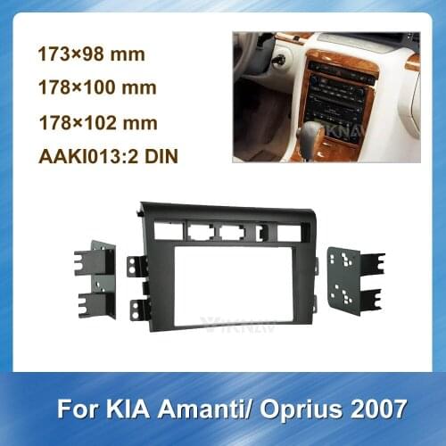 For KIA Amanti Oprius 2007 Car Stereo Fascia Radio Panel Dashboard installation GPS Navigation Plate Panel Universal Screen