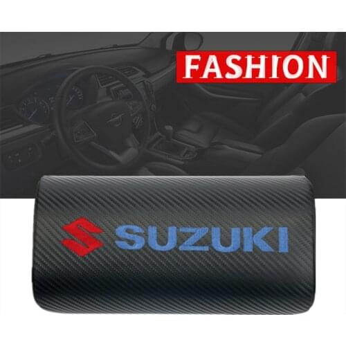 Car Styling For Suzuki SWIFT VITARA SX4 Accessories car neck pillows both side pu leather single headrest cover 1PCS