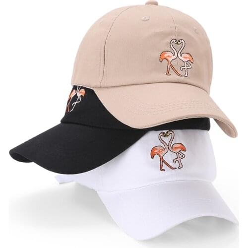 2021 New Fashion Unisex Couple Flamingo Logo Embroidery Baseball Cap