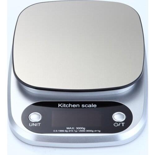 3000g 0.1g LCD Digital Kitchen Scale 3kg*0.1g Double Range Electronic Scales Food Weight Balance Cooking Measure Tools With Box