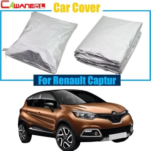 Cawanerl Car Cover Outdoor Sun Snow Rain Frost Resistant Protector UV Anti Cover Dustproof For Renault Captur