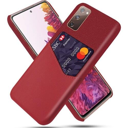 S20fe Case For Samsung Galaxy S20 fe Canvas Case Card Slot Leather Business Cover For Galaxy s10 s20 s30 plus S21 note20 ultra