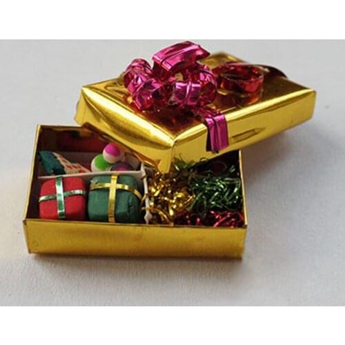 G05-X4532 children baby gift Toy 1:12 Dollhouse mini Furniture Miniature rement-Luxury Christmas Gift box set