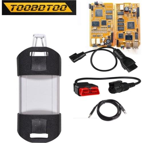 Can Clip V206 Diagnostic Interface For renault Can Clip 202 Gold PCB V178 With NEC Relay AN2131QC AN2135SC Full Chip+Reprog V191