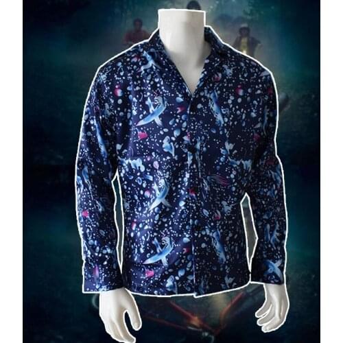 Stranger Things Cosplay Tops Long Sleeve Shirt Students Printing Tee Shirt Men Women V-neck Outwear Autumn Casual Clothing