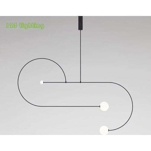 Modern Black Metal Restaurant Pendant lights Concise Home Loft Parlor Hanging Light Special Pendant Lamp 110-260V Nordic Lamp