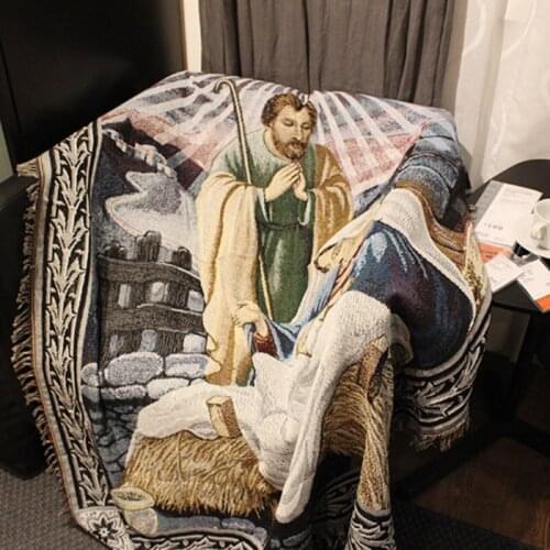 Classical Art Like The Holy Family Of Jesus Catholic Blanket Decorative Blanket Sofa Blanket Tapestry Sofa Towel Fabric