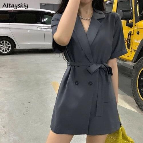 Rompers Women Fashion Daily All-match Popular Sashes Simple High Waist Oversize Wide Leg Loose Ladies Ulzzang Female Clothing