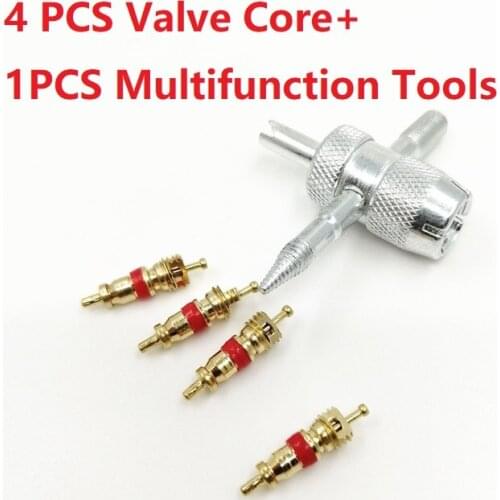 Brass Bicycle Valve Core & Removal Installation Wrench Tools For Bike Electric Bicycle Car Tire Valve Parts