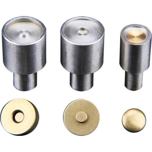 14mm18mm Magnetic snap fasten Leather Craft mould Snap Fastener Buttons Installation Tool Hand Punch Tool DIY Accessories