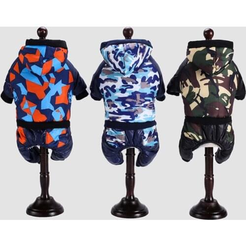 Fashion Dog Hoodie Autumn Winter Cotton Pet Dog Clothes For Dogs Coat Thick Jacket Cotton Clothing For Dogs Pets Warm Clothing