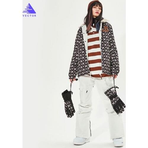 VECTOR Men Women Ski Pants Jacket Reversible Jacket Winter Warm Windproof Waterproof Outdoor Sports Snowboard Skiing
