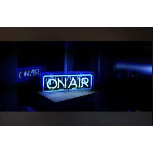 On Air White Acrylic Box Gift Neon Signs Real Glass Tube Beer Bar Pub Bedroom Wall Homeroom Girlsroom Party Decor Lamp 14"x5"