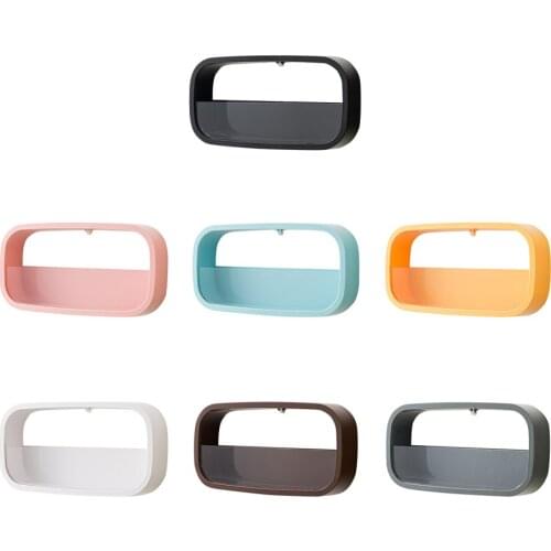 Wall Shelf Carton Packaging Flower Pot Cherry Blossom Geometric Hexagonal Creative PVC Ins Style Hydroponic Flowerpot Fish Tank