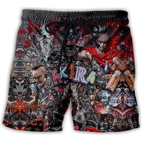 New Anime AKIRA 3D Print Causal Clothing Fashion Men Women Tracksuits Crewneck Hip Hop Shorts Plus size S-7XL