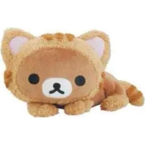 New Rilakkuma Bear Cos Cute Yellow Cat Laydown Plush Stuffed Animals Kids Toys Dolls Children Christmas Gifts 32CM