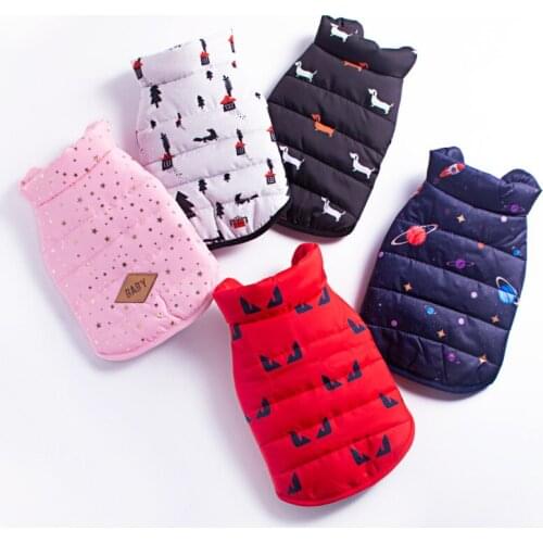 Small Dog Clothes Winter Dog Coat Vest Jacket Chihuahua Poodle Bichon Schnauzer Yorkshire Dog Costume Pet Apparel Drop Shipping