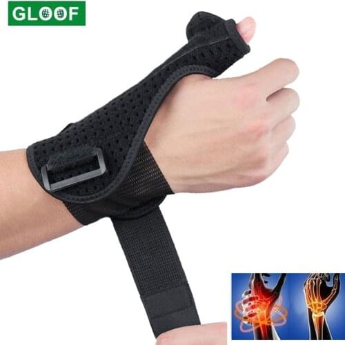 GLOOF Adjustable Hand Wrist Wrap Thumb Protector Arthritis Sprains Strain Wrist Support Glove For Golfer