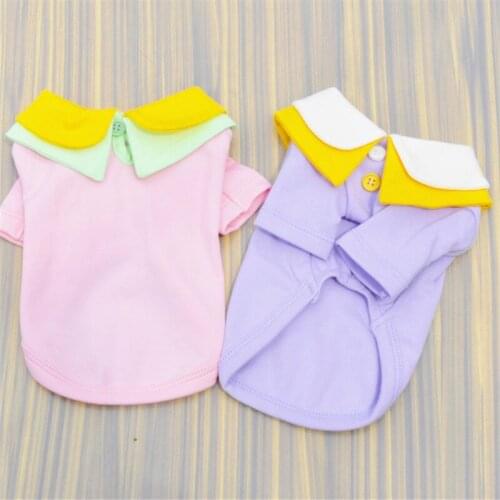 Cat Shirt Puppy Small Dog Clothes T-shirt Chihuahua Yorkshire maltese Pomeranian Poodle Bichon Schnauzer Costume Pet Clothing XS