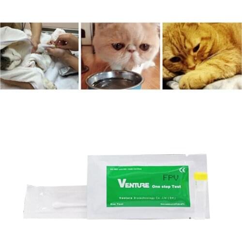 C5AC Cats FPV Test Paper Board Cat Antigen Detection Card Pet Tests Strip