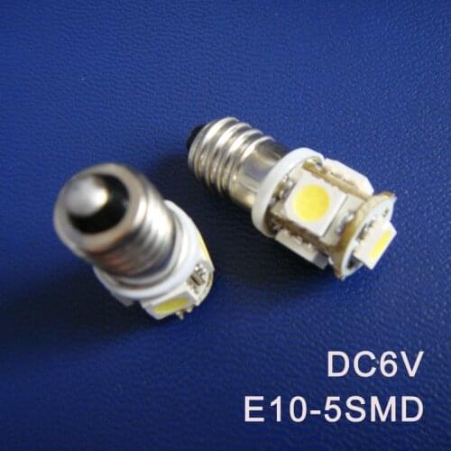 High quality D6.3V 6V E10 Led Light Bulbs,Warning Signal,Pilot Lamps,Indicator Lights,Instrument Lamps free shipping 50pcs/lot