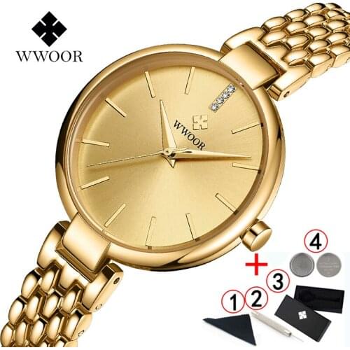 Watches Women 2019 Gold Dress Quartz Watch Ladies Brand Fashion Waterproof Bracelet Wrist Watch Female Clock Relogio Feminino