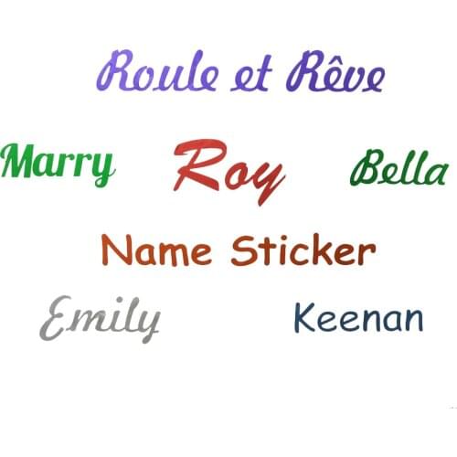 1PCS Vinyl Name Stickers Personalized Label Custom Waterproof Cut Sticker Childrens Stationery Tags Daily Necessities Labels