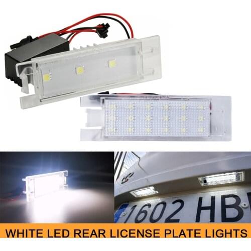 2x Canbus No Error LED License Number Plate Light for Alfa Romeo 147 156 159 166 Brera Giulietta 940 MiTo Spider GT Car Styling