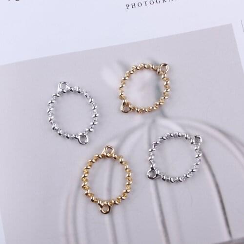 30PCS/Lot New Arrival 20*27MM Hollow Out Round Charm Connectors DIY Jewelry Ornament Accessories For Bracelet DIY Jewelry